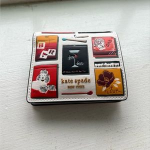 Kate spade Morgan matchbook embossed small bifold wallet